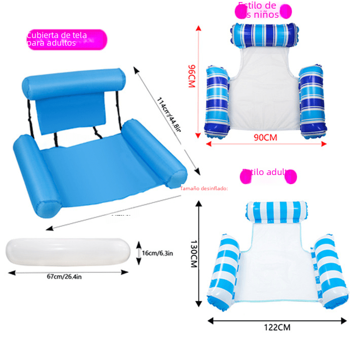 Wander & Wake Inflatable - Water Hammock Portable Pool Lake Float Wander and Wake