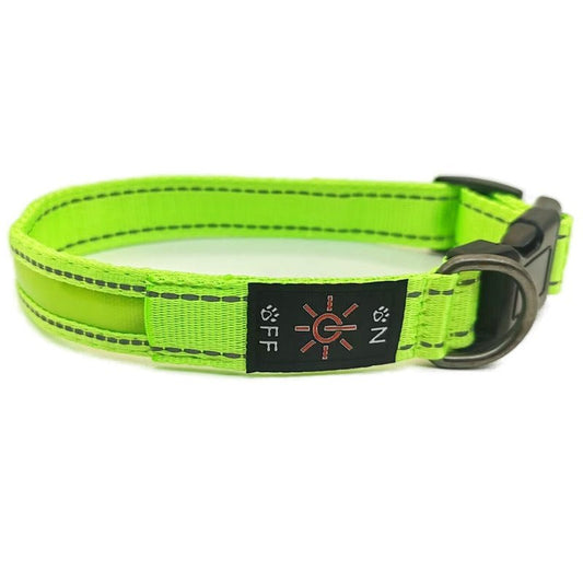 Wander & Wake™ LED Reflective Dog Collar | Rechargeable Light-Up Safety Collar for Dogs - Wander & Wake