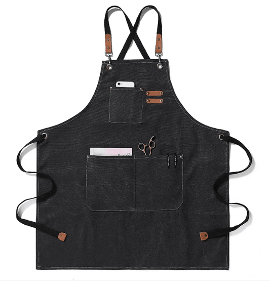 Wander & Wake™ ProCanvas Barista Apron | Heavy-Duty Canvas Coffee, Grill & Camp Cooking Apron with Utility Pocket - Wander & Wake
